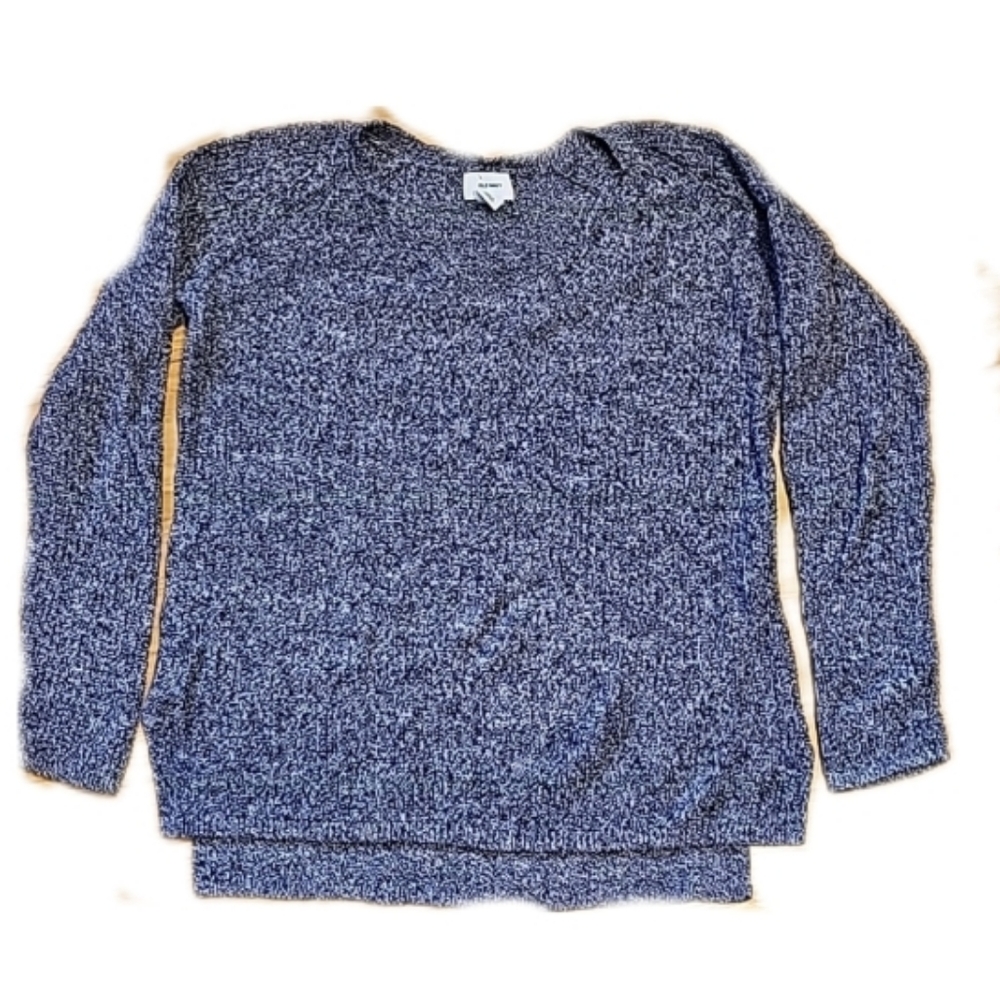 Old Navy lightweight sweater blue and white SOFT! S